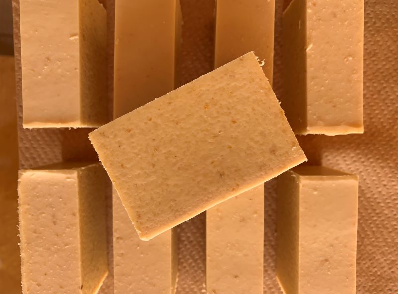 米ぬか入り廃油石けん