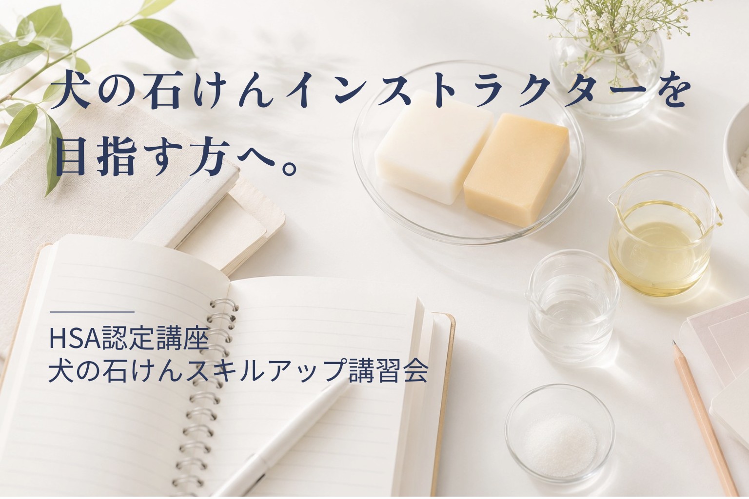 犬の石けんスキルアップ講習会1,2,3